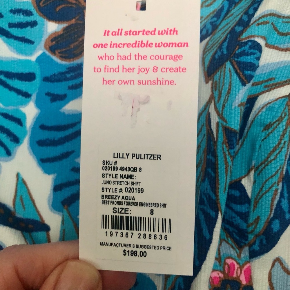 Lilly Pulitzer Juno stretch shift dress 8 - Picture 6 of 6